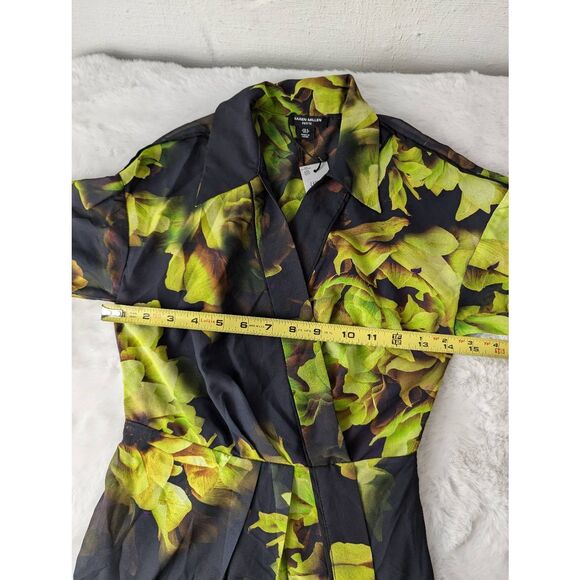 Karen Millen Floral‎ Printed Georgette Woven Maxi Dress size 0 NWT - Picture 10 of 14